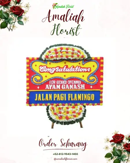 Sewa Papan Bunga Tangga Takat